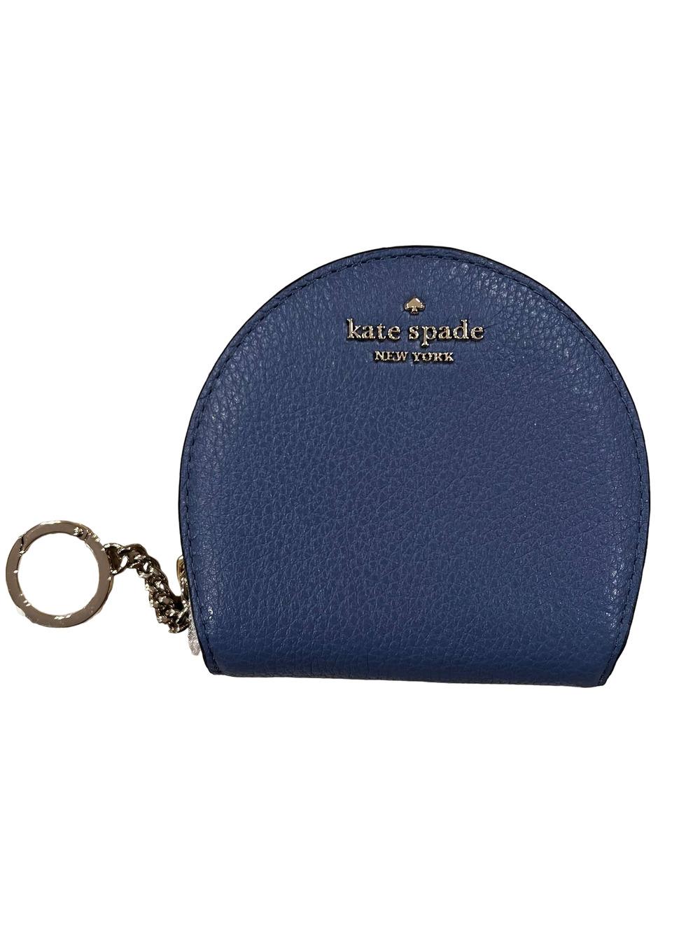NWT Kate Spade Consuella Blue Rima Pebbled Leather Curved Wristlet